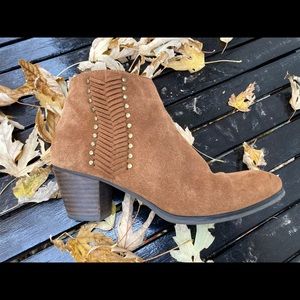 Light Brown Suede Booties